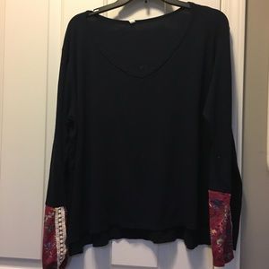 plus maternity pink blush long sleeve